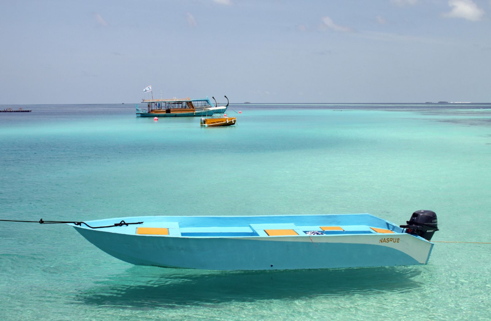Turquoise water Maldives