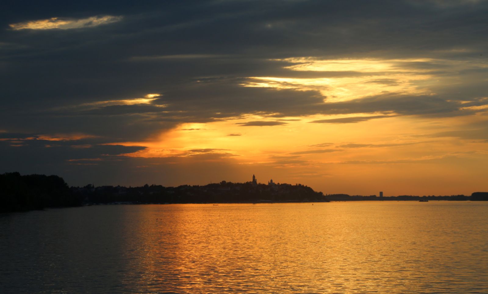 Sunset on the Danube Belgrade