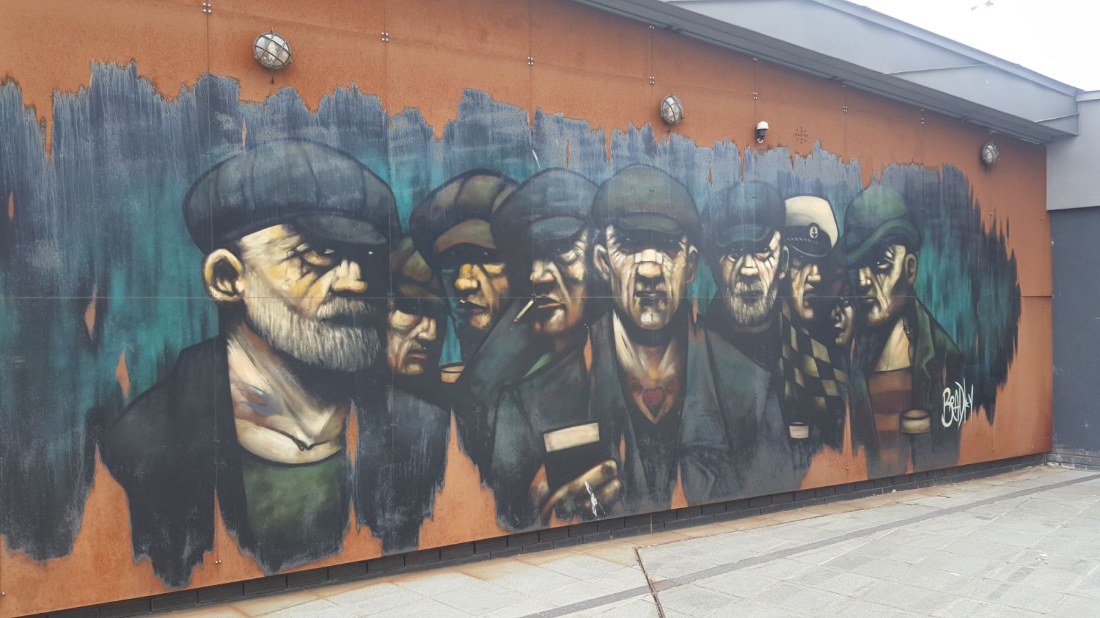 Dockworkers mural