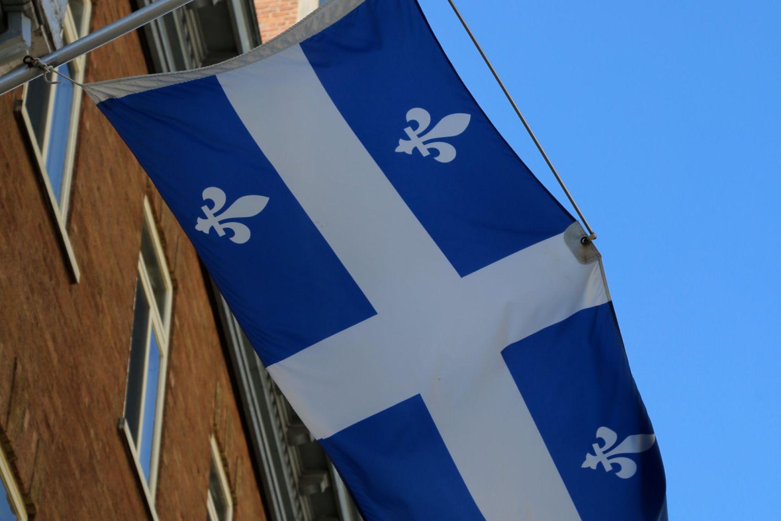 The provincial flag of Quebec