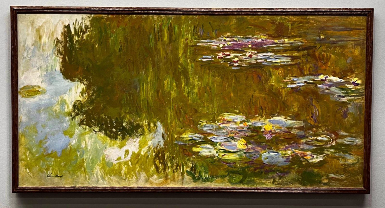 Monet’s famous lily pond painting
