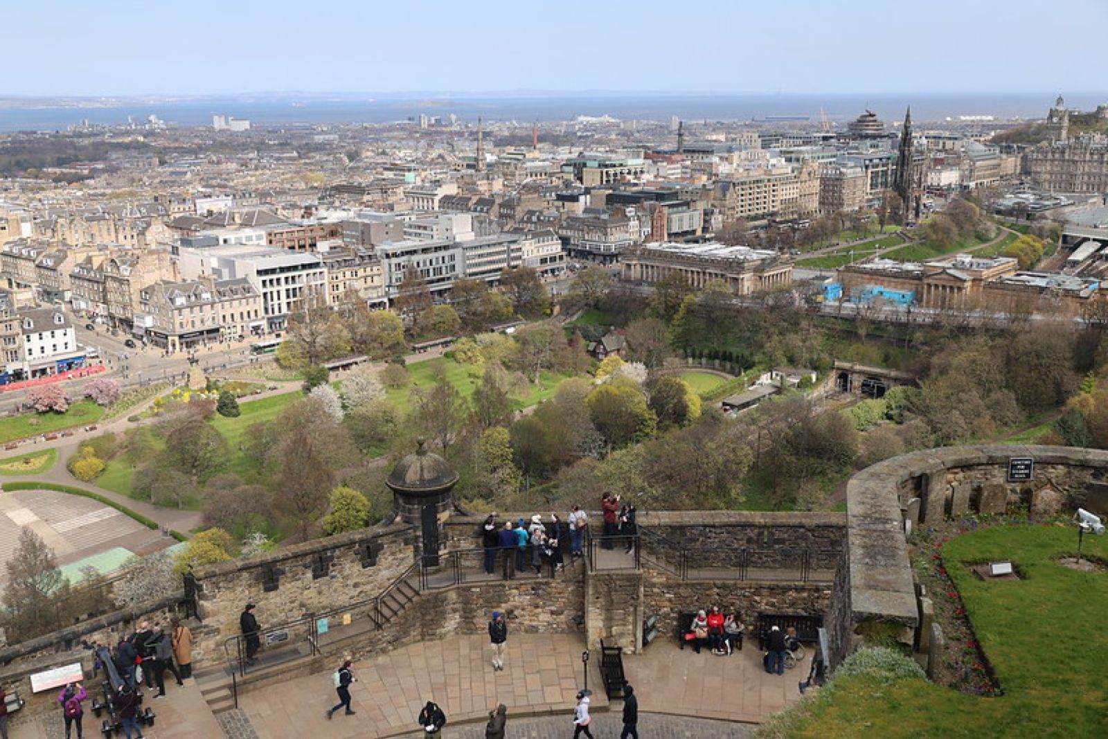 Panoramic views of the city from the castle